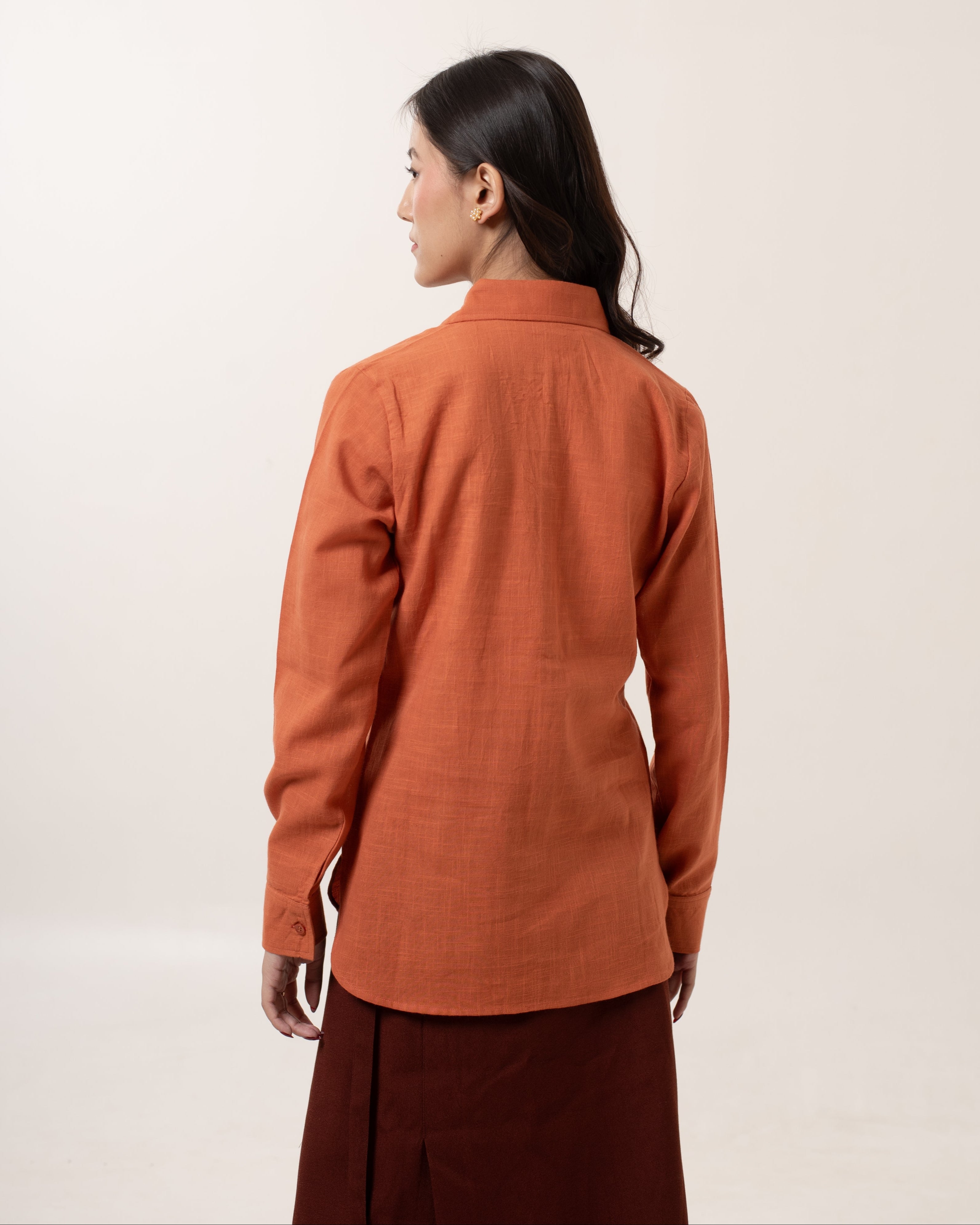 Cognac Luxe Shirt