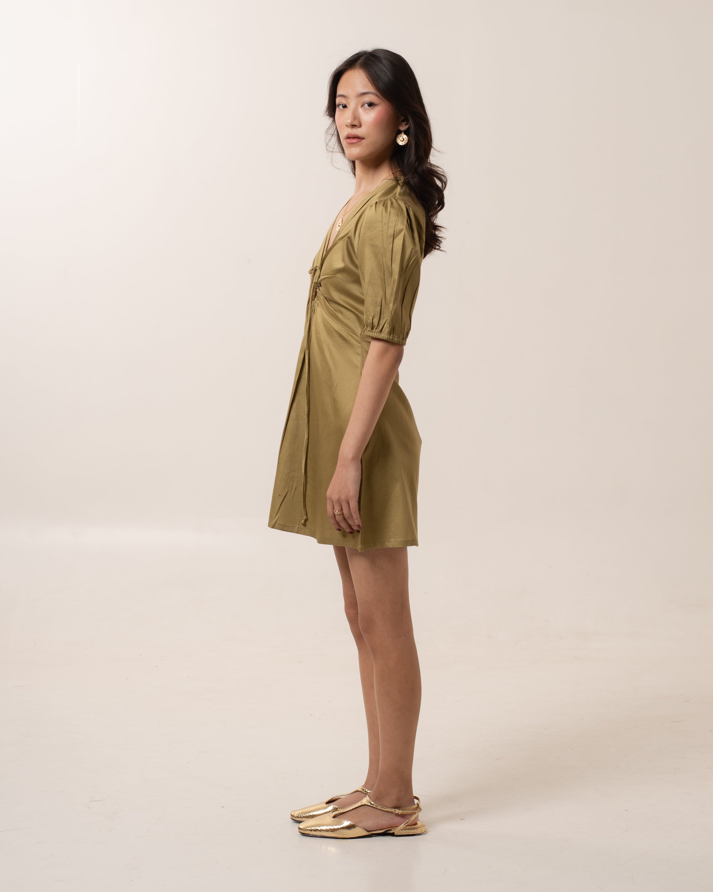Oliven Fit-Flare Mini