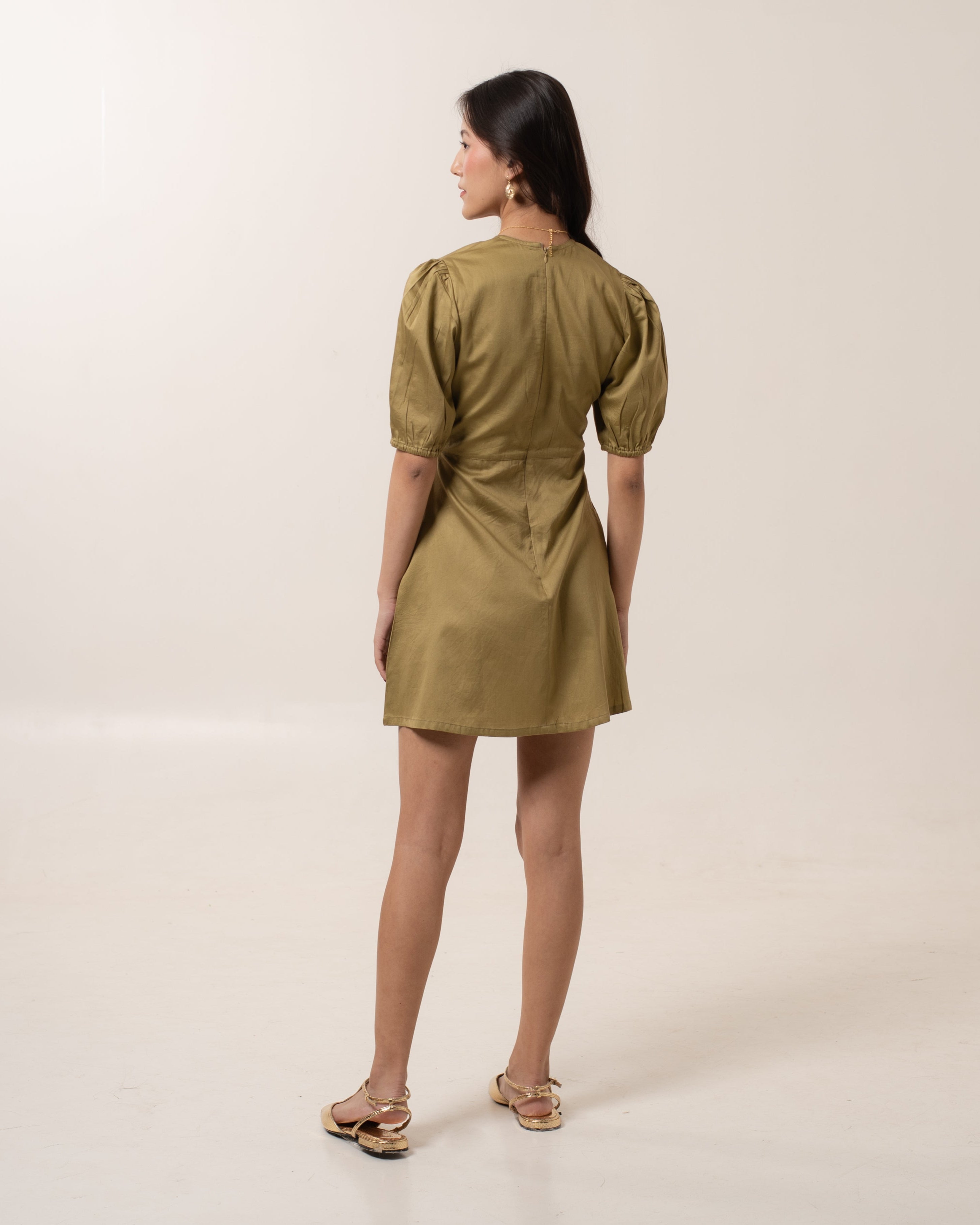 Oliven Fit-Flare Mini
