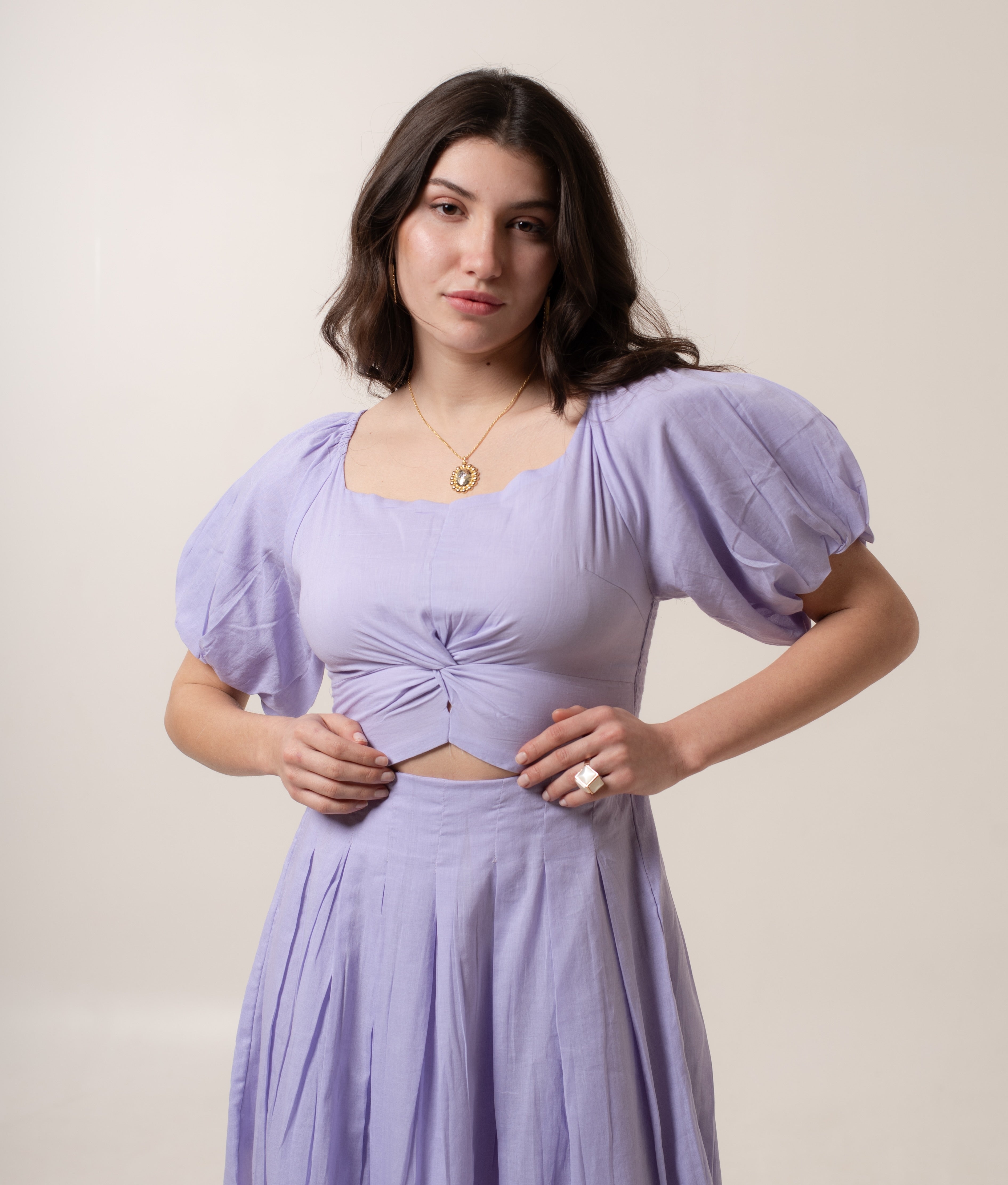 Lilac Soft Knot Dress