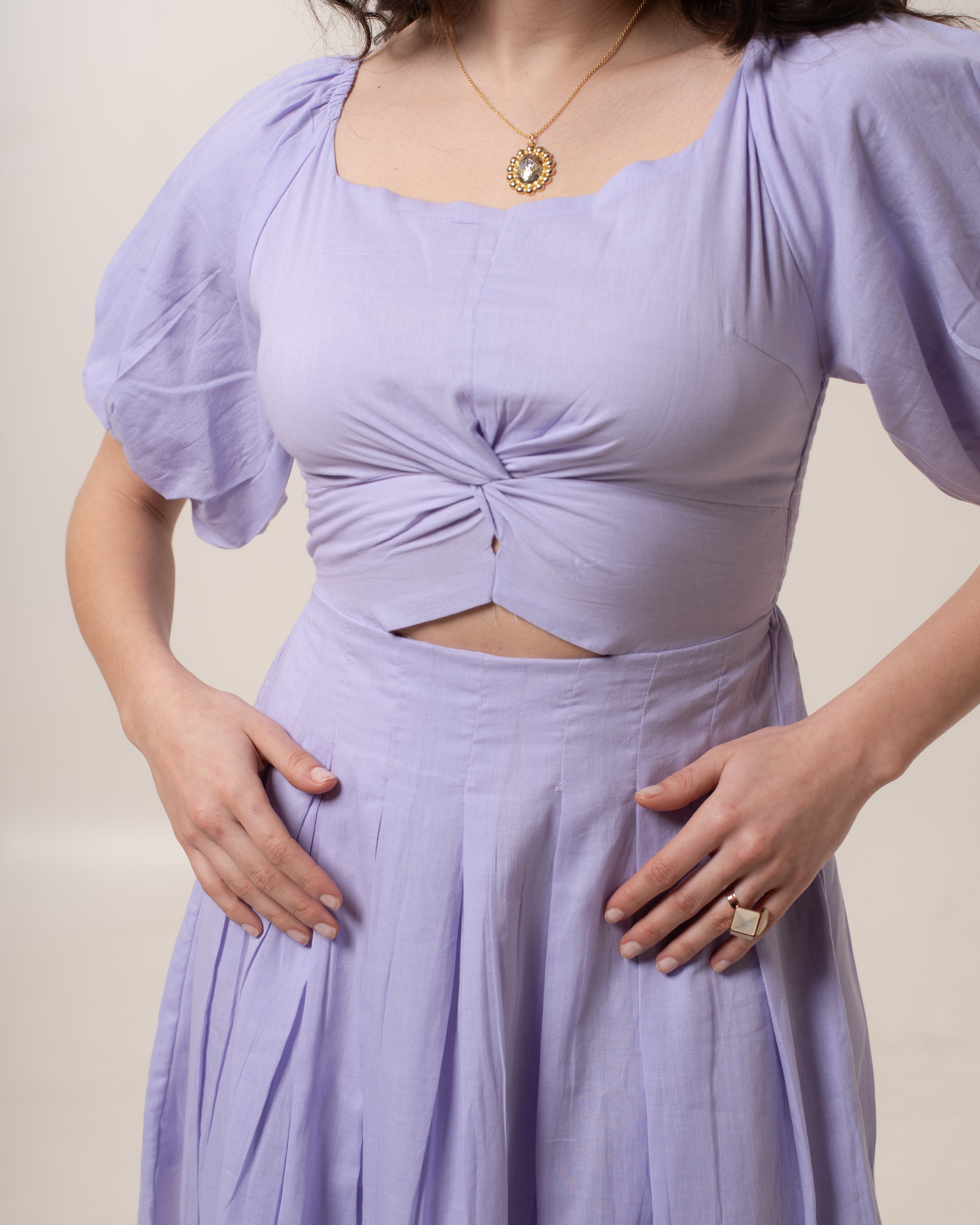 Lilac Soft Knot Dress