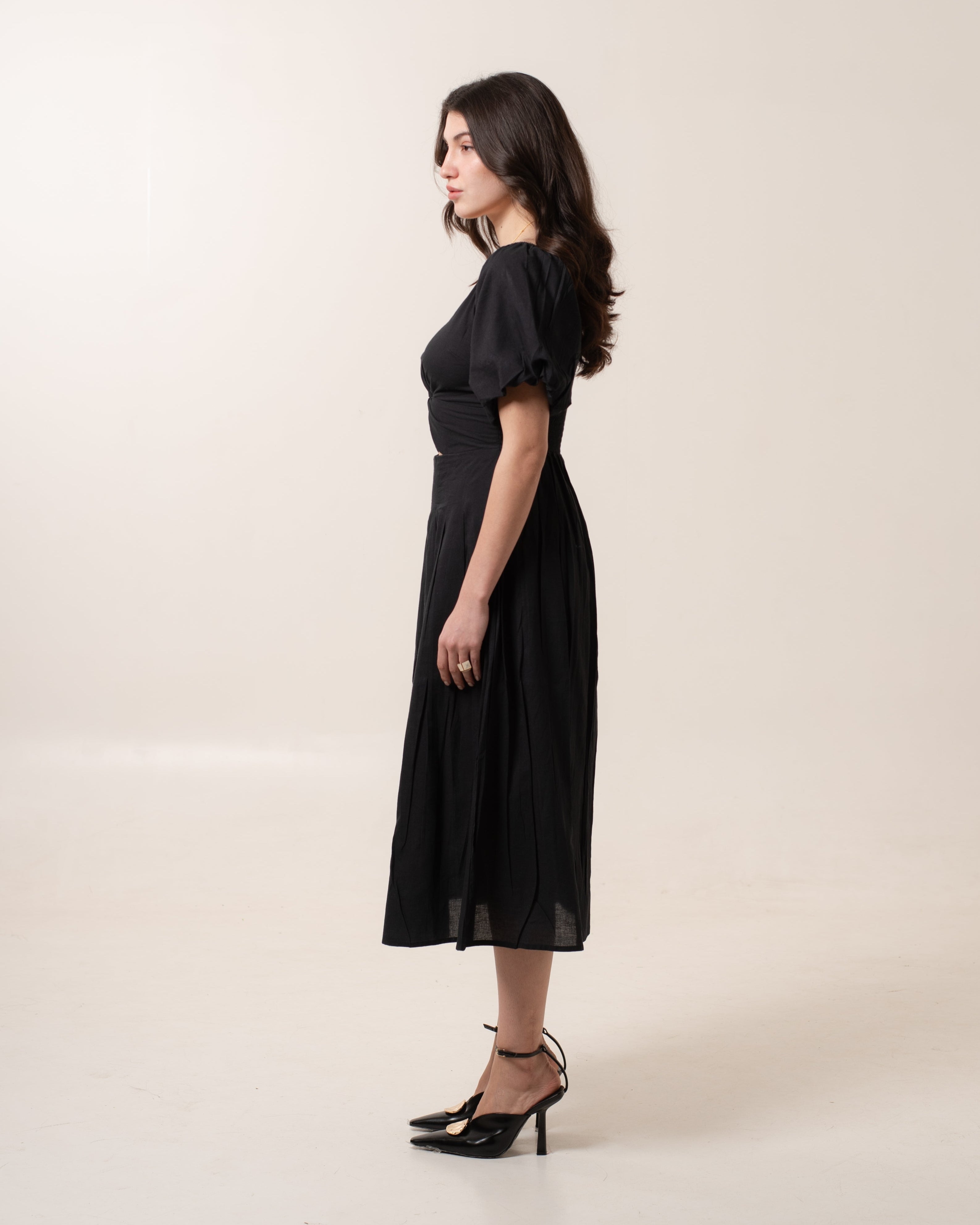 Midnight Soft Knot Dress