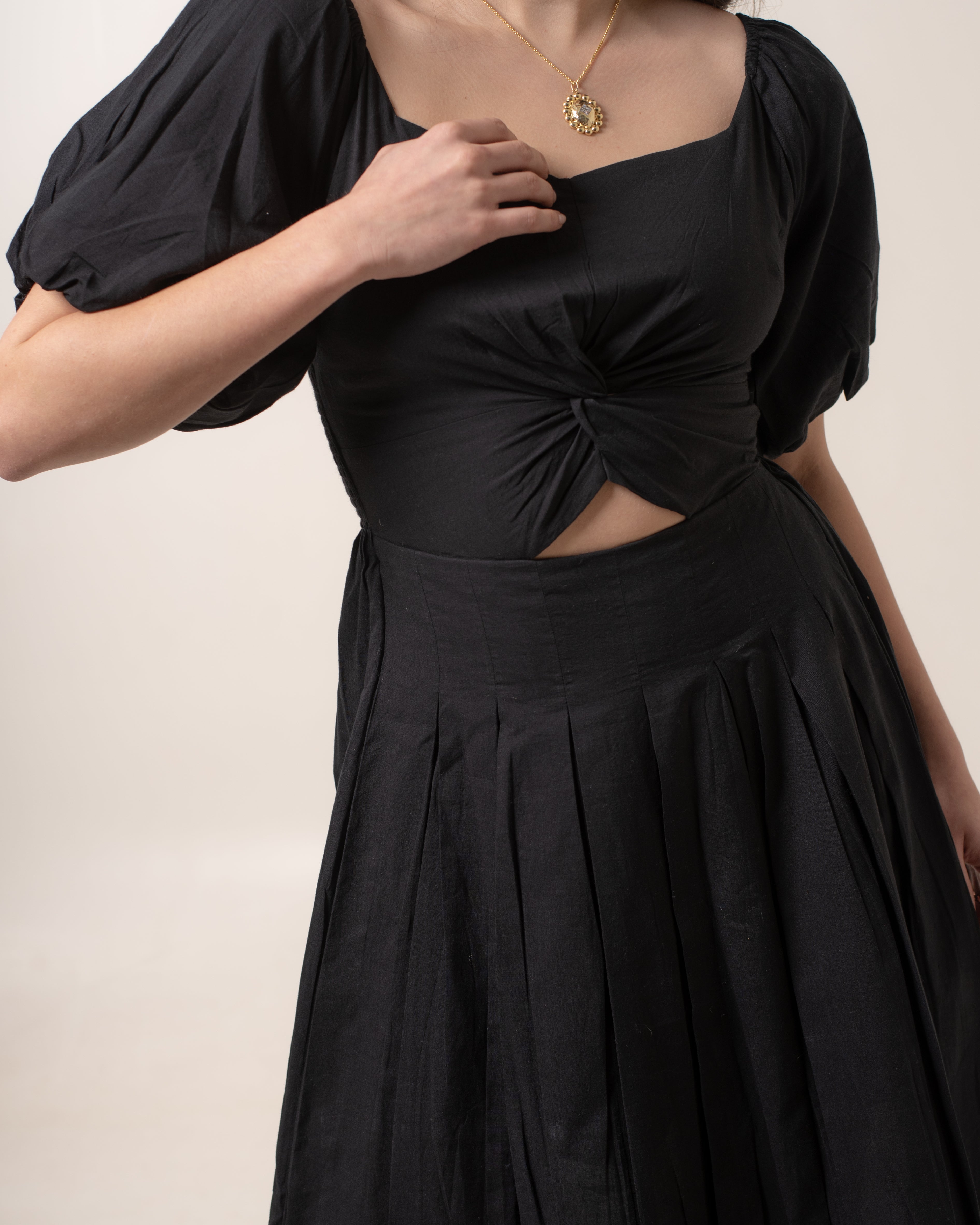 Midnight Soft Knot Dress
