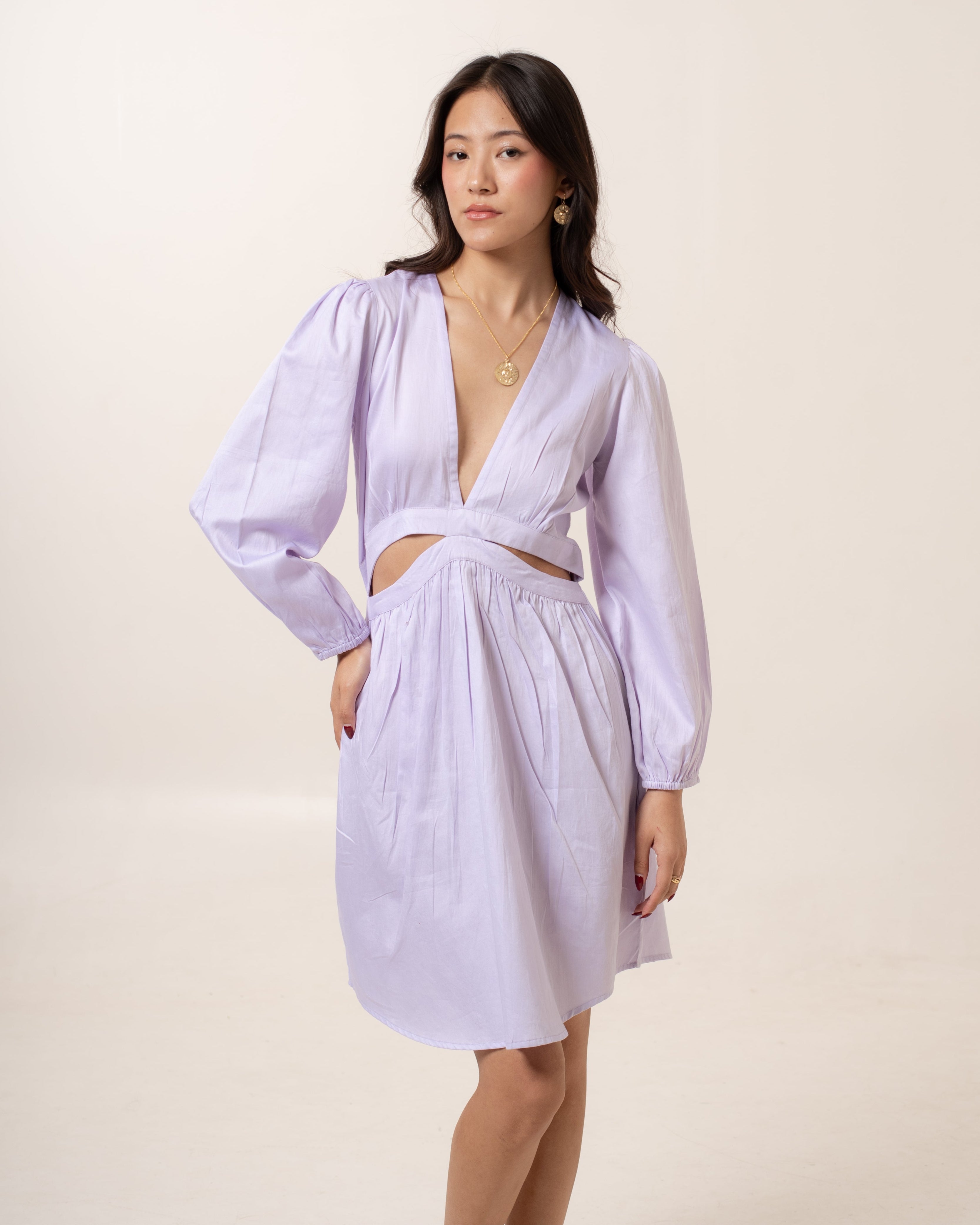Lilac Zephyr Cutout Dress