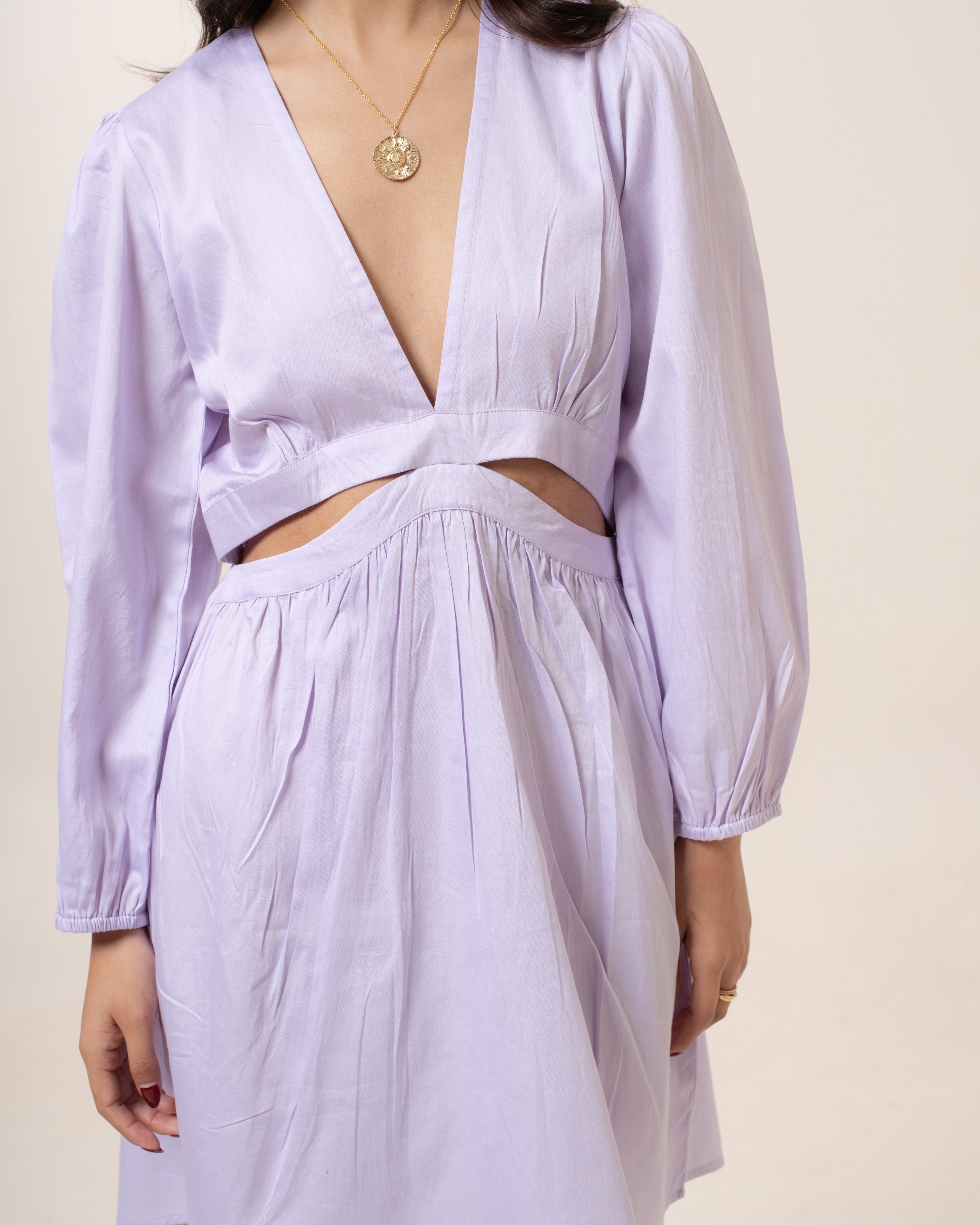 Lilac Zephyr Cutout Dress