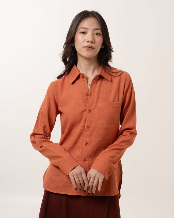 Cognac Luxe Shirt