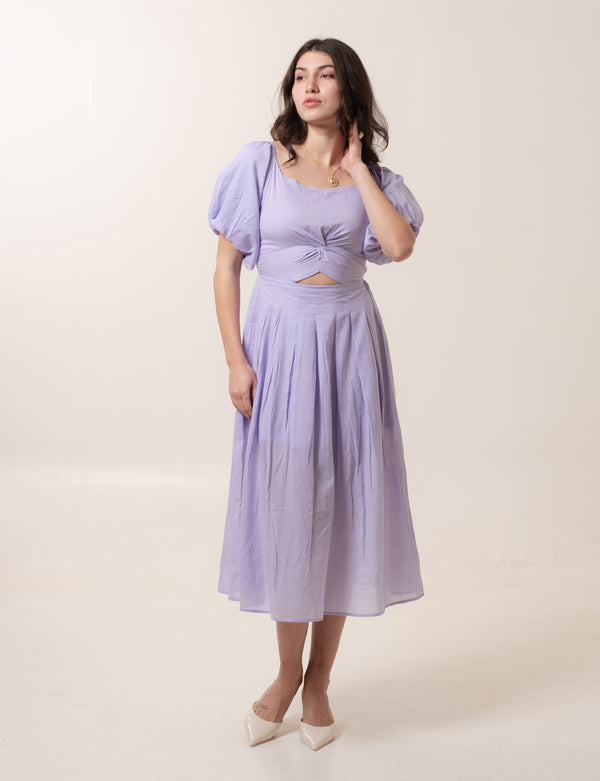 Lilac Soft Knot Dress
