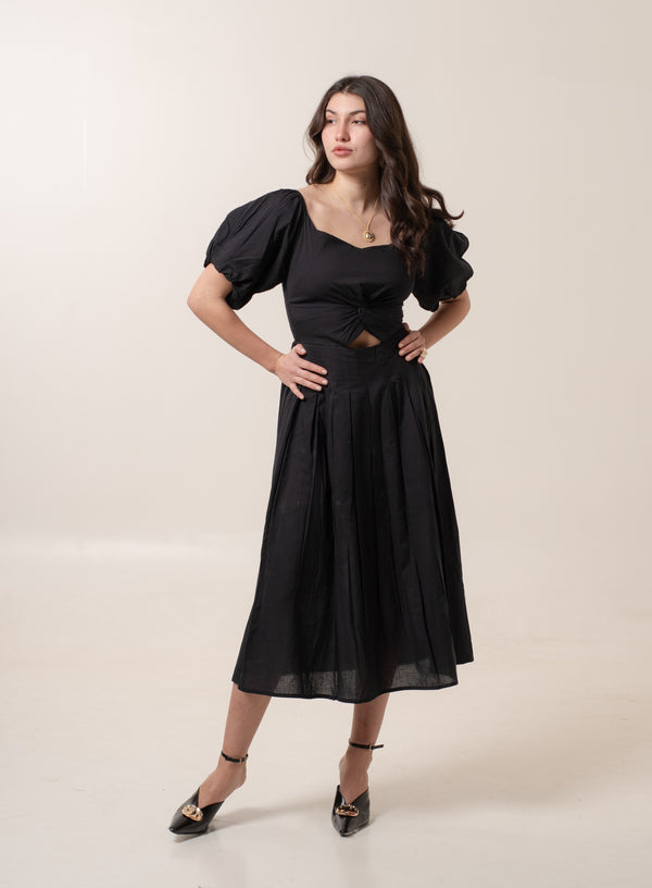 Midnight Soft Knot Dress